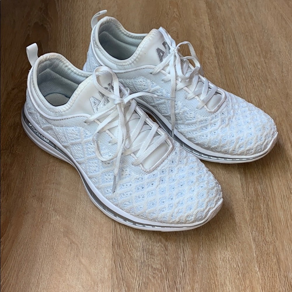 APL white tennis shoes